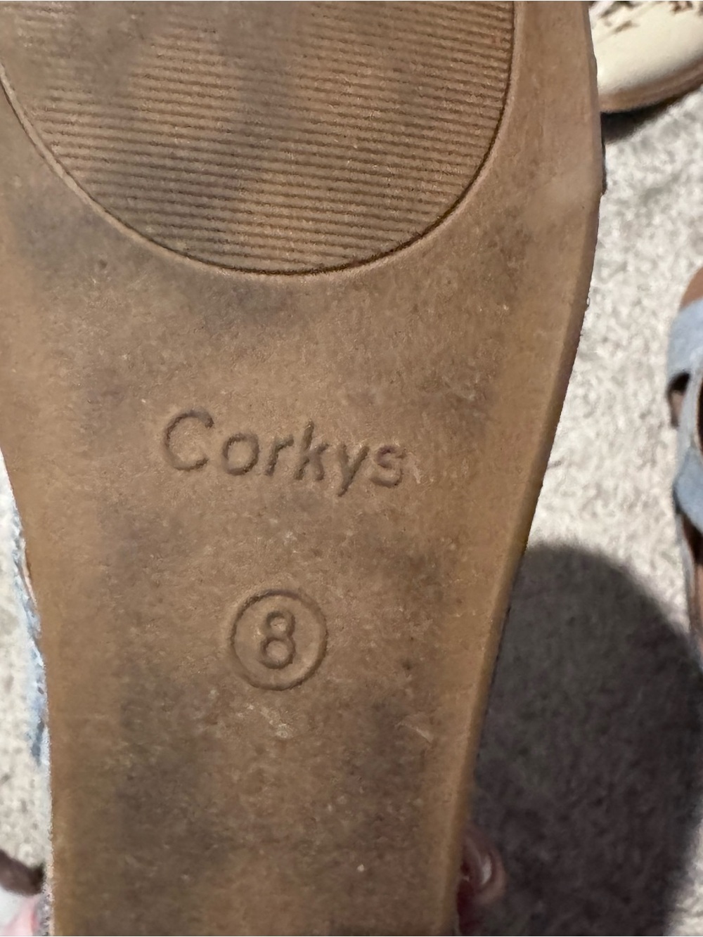 Corkys Light Blue Denim Open-Toe Slingback Sandals - Picture 3 of 3